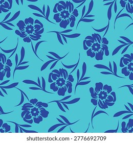 abstract, vector, monochrome, big flowers, all over textiles design, illustration digital image can be used for wrapping paper

