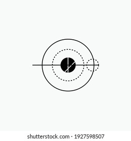 abstract vector moon.Space moon star astronomy eclipse abstract sun dark abstrak, vector, symbol, logo, icon, sign, Illustration Minimalist.