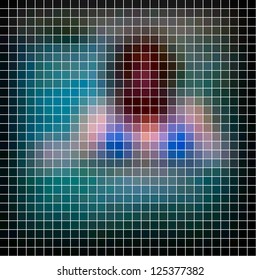 Abstract vector mosaic