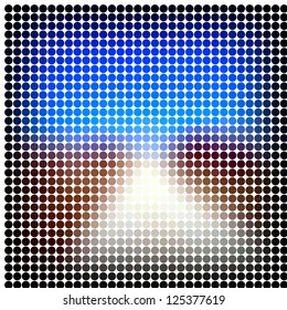Abstract vector mosaic
