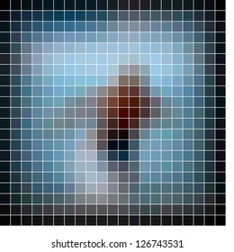 Abstract vector mosaic