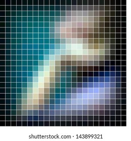 Abstract vector mosaic