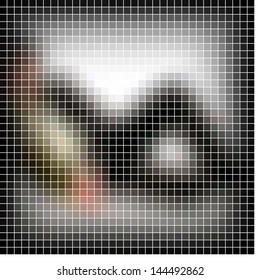Abstract vector mosaic
