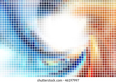 Abstract vector mosaic