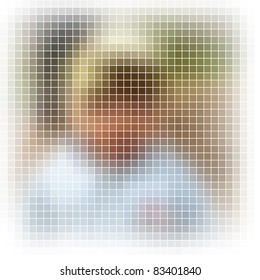 Abstract vector mosaic