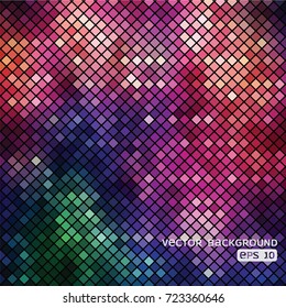 Abstract vector mosaic background