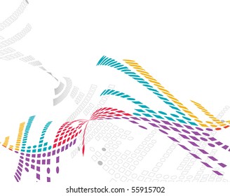 abstract vector mosaic colorful background design, vector illustration
