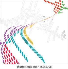 abstract vector mosaic colorful background design, vector illustration