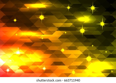 Abstract vector mosaic with shinny effects