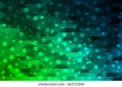 Abstract vector mosaic with shinny effects