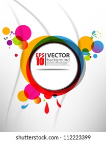 abstract vector multicolor design eps10