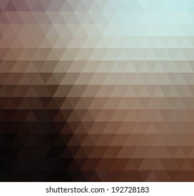 Abstract vector multicolored trendy triangular pattern. Modern polygonal background. Stylish mosaic.