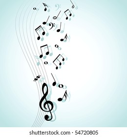 Abstract vector musical background