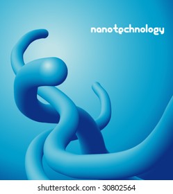 Abstract vector nano tecnology background