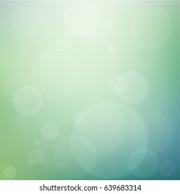 Abstract vector nature blurred with bokeh light background.