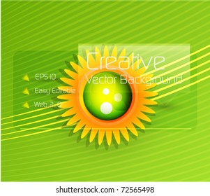Resumen del diseño de la naturaleza vectorial. Fondo del sol. Eps 10