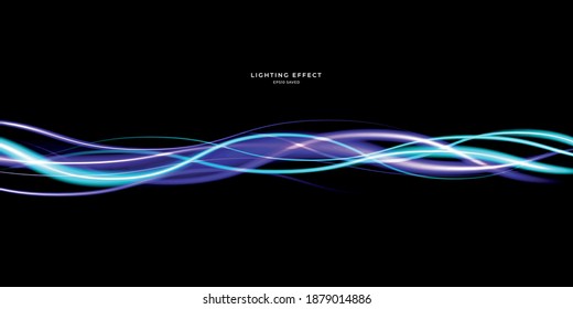 abstract vector neons wave. bright sparkling background.