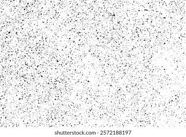 Abstract vector noise. Black grainy texture isolated on white background. Dust overlay. Dark noise granules. 