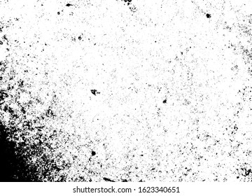 Abstract vector noise. Grunge texture overlay with rough and fine black particles isolated on white background. Vector illustration. EPS10.