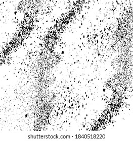 Abstract vector noise. Grunge texture overlay with rough and fine black particles isolated on white background. Vector illustration. EPS10.