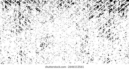 Abstract vector noise. Grunge texture overlay with rough and fine black particles isolated on white background. Vector illustration. EPS10