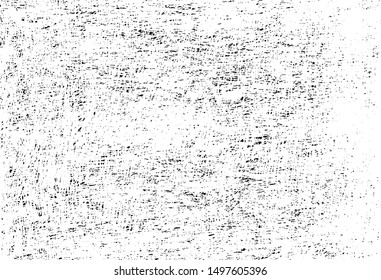 Abstract vector noise. Small particles of debris and dust. Distressed uneven background. Grunge texture overlay with fine grains isolated on white background. Vector illustration. EPS10