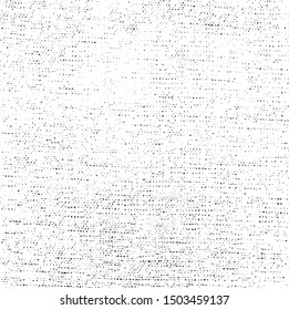 Abstract vector noise. Small particles of debris and dust. Distressed uneven background. Grunge texture overlay with fine grains isolated on white background. Vector illustration. EPS10.