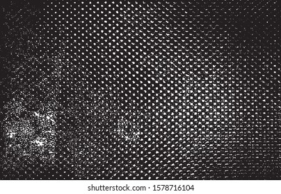 Abstract vector noise. Small particles of debris and dust. Distressed uneven background. Grunge texture overlay with fine grains isolated on white background. Vector illustration. EPS10