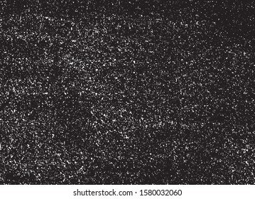 Abstract vector noise. Small particles of debris and dust. Distressed uneven background. Grunge texture overlay with fine grains isolated on white background. Vector illustration. EPS10