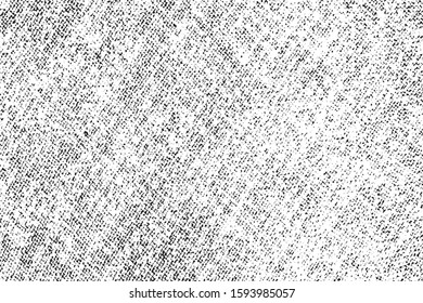 Abstract vector noise. Small particles of debris and dust. Distressed uneven background. Grunge texture overlay with fine grains isolated on white background. Vector illustration. EPS10.