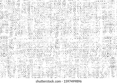 Abstract vector noise. Small particles of debris and dust. Distressed uneven background. Grunge texture overlay with fine grains isolated on white background. Vector illustration. EPS10.