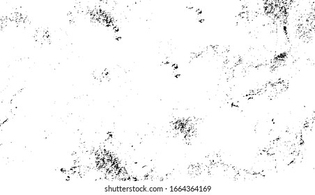 Abstract vector noise. Small particles of debris and dust. Distressed uneven background. Grunge texture overlay with rough and fine grains isolated on white background. Vector illustration. EPS10.