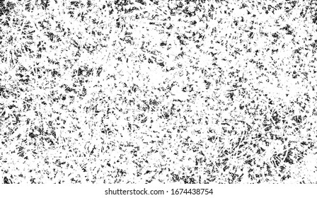 Abstract vector noise. Small particles of debris and dust. Distressed uneven background. Grunge texture overlay with rough and fine grains isolated on white background. Vector illustration. EPS10.