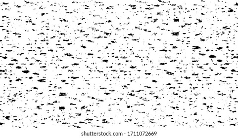 Abstract vector noise. Small particles of debris and dust. Distressed uneven background. Grunge texture overlay with fine grains isolated on white background. Vector illustration. EPS10