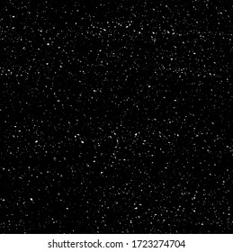 Abstract vector noise. Small particles of debris and dust. Distressed uneven background. Grunge texture overlay with rough and fine grains isolated on white background. Vector illustration. EPS10.