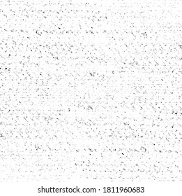 Abstract vector noise. Small particles of debris and dust. Distressed uneven background. Grunge texture overlay with rough and fine grains isolated on white background. Vector illustration. EPS10.