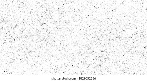 Abstract vector noise. Small particles of debris and dust. Distressed uneven background. Grunge texture overlay with rough and fine grains isolated on white background. Vector illustration. EPS10.