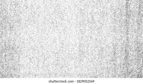 Abstract vector noise. Small particles of debris and dust. Distressed uneven background. Grunge texture overlay with rough and fine grains isolated on white background. Vector illustration. EPS10.