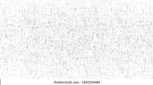 Abstract vector noise. Small particles of debris and dust. Distressed uneven background. Grunge texture overlay with rough and fine grains isolated on white background. Vector illustration. EPS10.