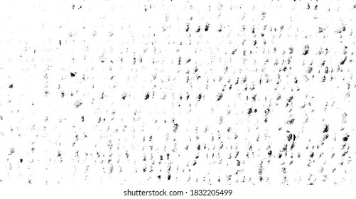 Abstract vector noise. Small particles of debris and dust. Distressed uneven background. Grunge texture overlay with rough and fine grains isolated on white background. Vector illustration. EPS10.