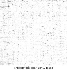 Abstract vector noise. Small particles of debris and dust. Distressed uneven background. Grunge texture overlay with rough and fine grains isolated on white background. Vector illustration. EPS10.