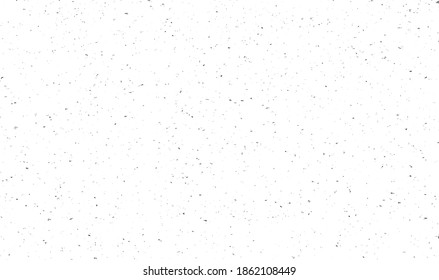 Abstract vector noise. Small particles of debris and dust. Distressed uneven background. Grunge texture overlay with rough and fine grains isolated on white background. Vector illustration. EPS10.