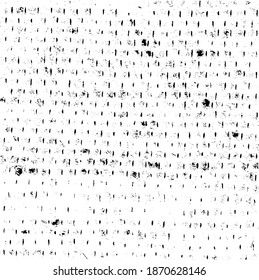 Abstract vector noise. Small particles of debris and dust. Distressed uneven background. Grunge texture overlay with rough and fine grains isolated on white background. Vector illustration. EPS10.