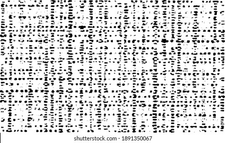 Abstract vector noise. Small particles of debris and dust. Distressed uneven background. Grunge texture overlay with rough and fine grains isolated on white background. Vector illustration. EPS10.