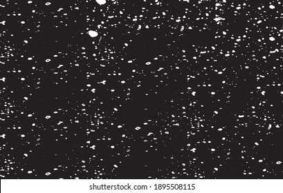 Abstract vector noise. Small particles of debris and dust. Distressed uneven background. Grunge texture overlay with rough and fine grains isolated on white background. Vector illustration. EPS10.