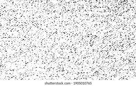 Abstract vector noise. Small particles of debris and dust. Distressed uneven background. Grunge texture overlay with rough and fine grains isolated on white background. Vector illustration. EPS10.
