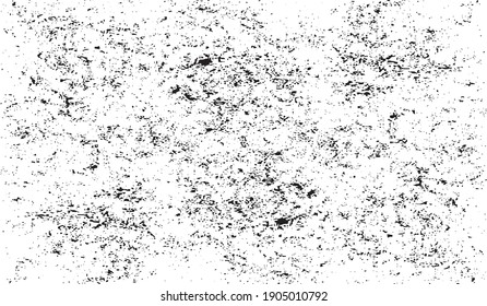 Abstract vector noise. Small particles of debris and dust. Distressed uneven background. Grunge texture overlay with rough and fine grains isolated on white background. Vector illustration. EPS10.