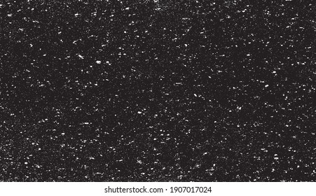 Abstract vector noise. Small particles of debris and dust. Distressed uneven background. Grunge texture overlay with rough and fine grains isolated on white background. Vector illustration. EPS10.