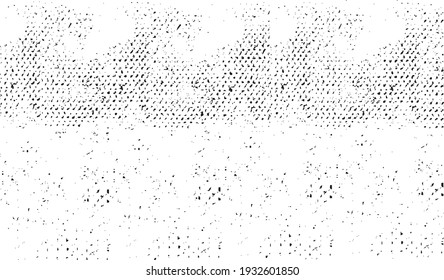 Abstract vector noise. Small particles of debris and dust. Distressed uneven background. Grunge texture overlay with rough and fine grains isolated on white background. Vector illustration. EPS10.