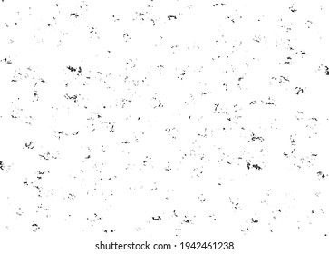 Ruido vector abstracto. Pequeñas partículas de desechos y polvo. Antecedentes desiguales. La textura gruesa se recubre con granos ásperos y finos aislados sobre fondo blanco. Ilustración vectorial. EPS10.